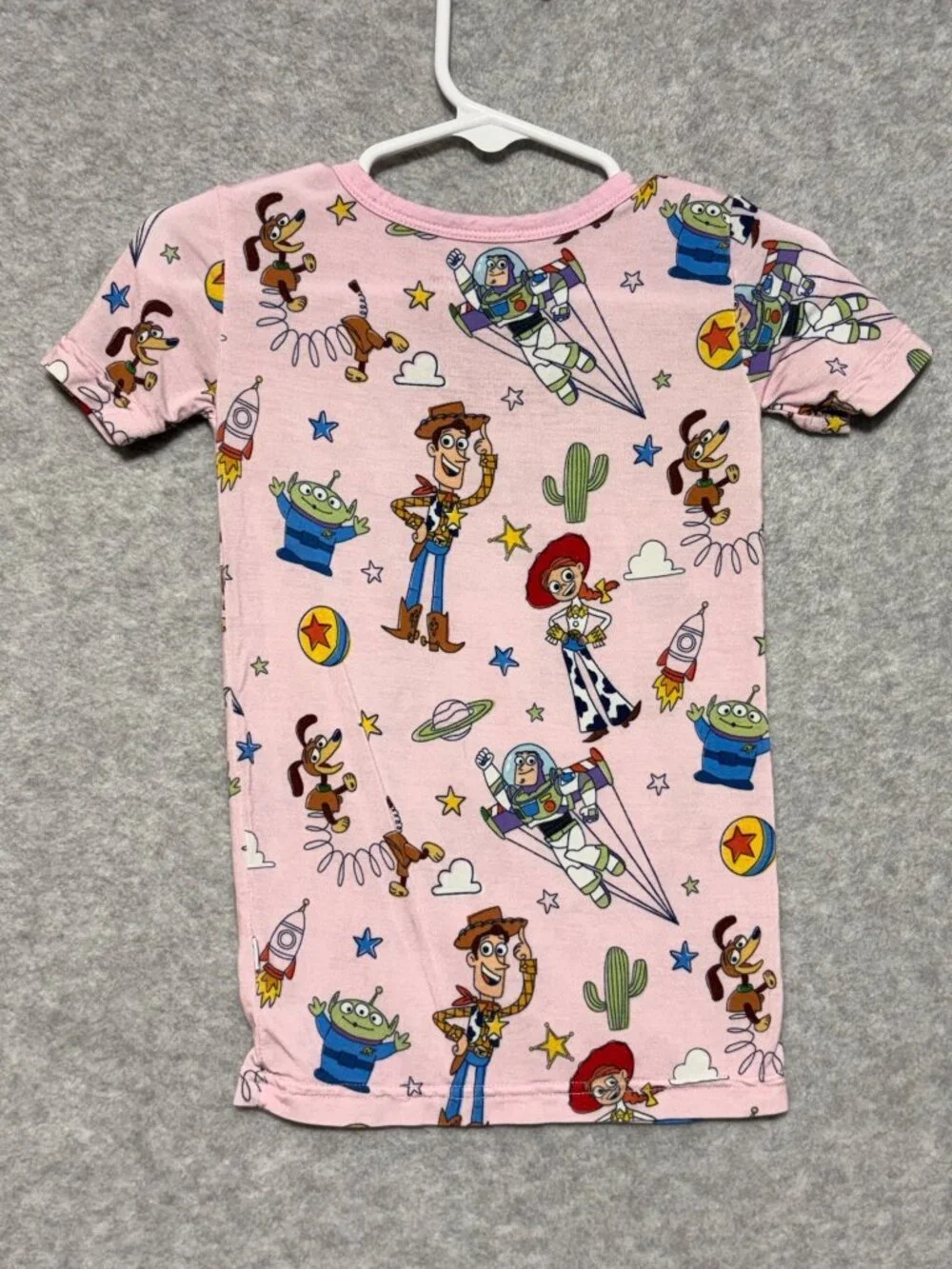 Little Sleepies Toy Story Pals 2T Pajama Set Pink Two Piece Disney Pixar